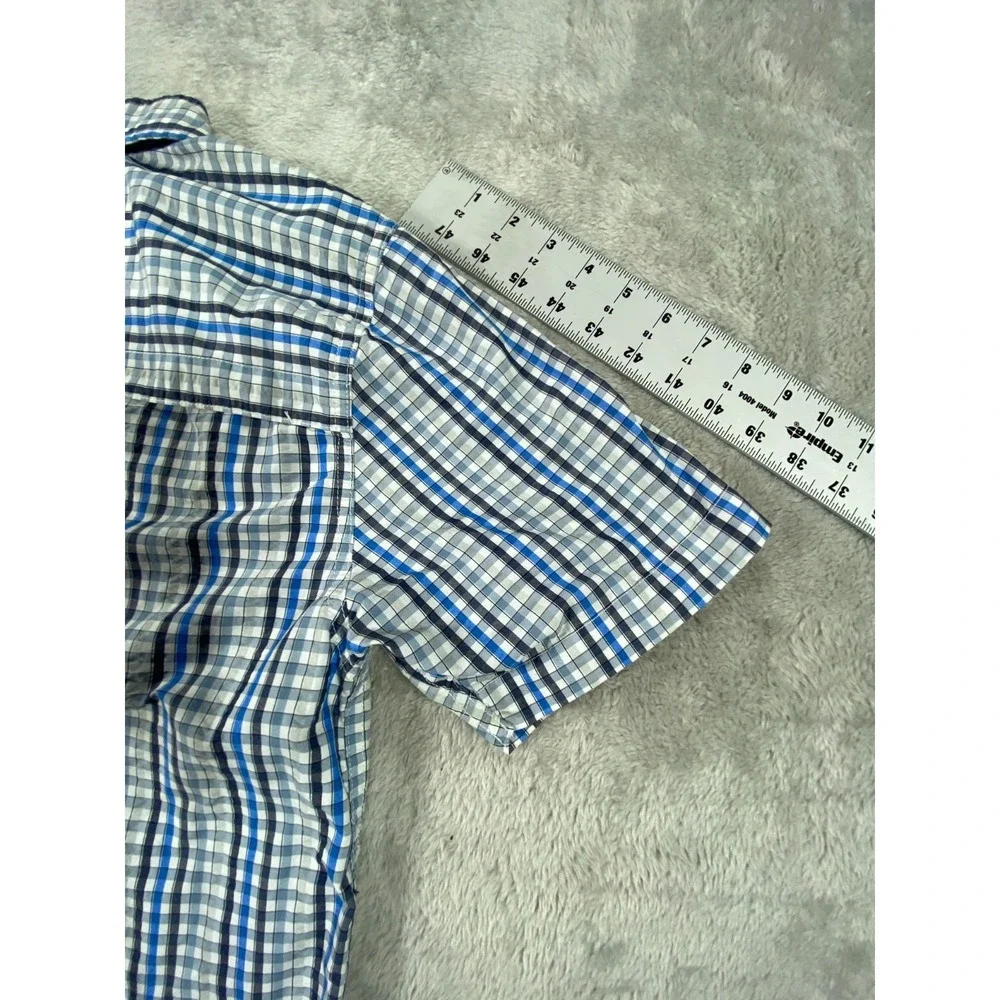 The North Face‎ Shirt Mens Small Blue Plaid Mesh Lined Fishing Outdoor Button Up
